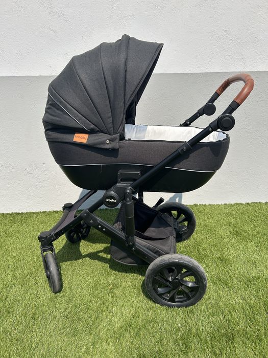 Carrinho de bebé iBaby 3 em 1 + acessórios — conjunto completo