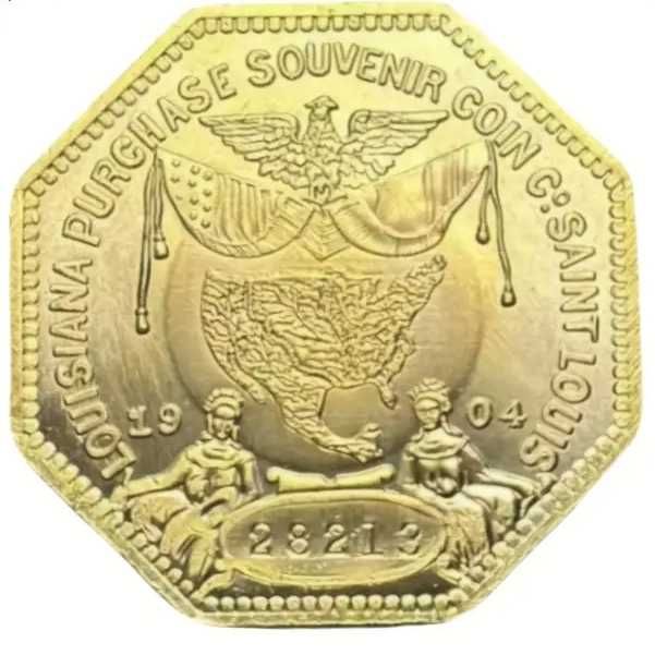 Французская восьмиугольная монета