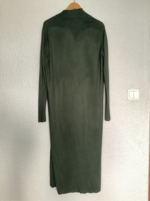 Maxi kardigan ciemnozielony wiskoza Carry rozmiar M 42, 44
