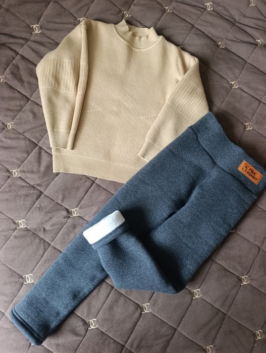 Теплі лосини для дівчинки, кофта , гольф 116,122