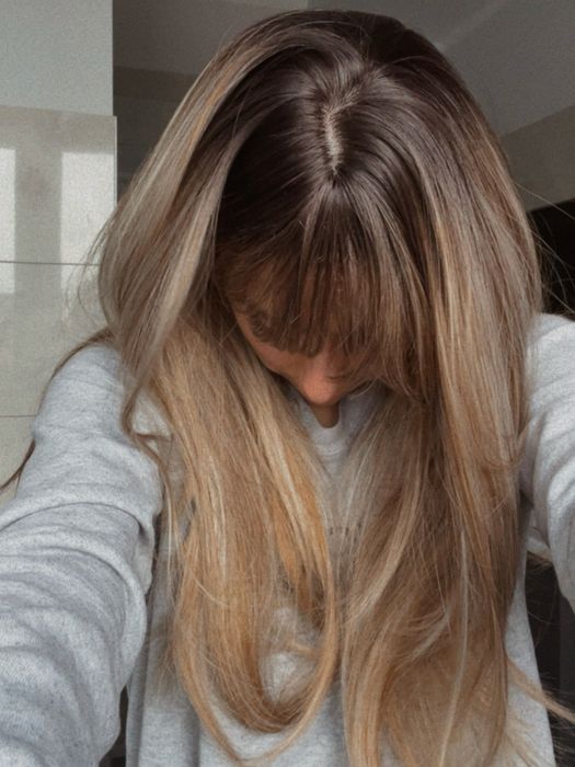 Blond peruka włosy refleksy dla kobiet damska nowa brąz jak naturalne