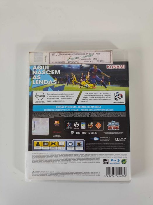 PES 2018 - Pro Evolution Soccer - PS3