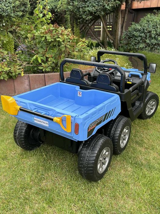 Auto na akumulator Samochód Farmer 4×4 12v Pilot Skóra Wywrotka 6 kół