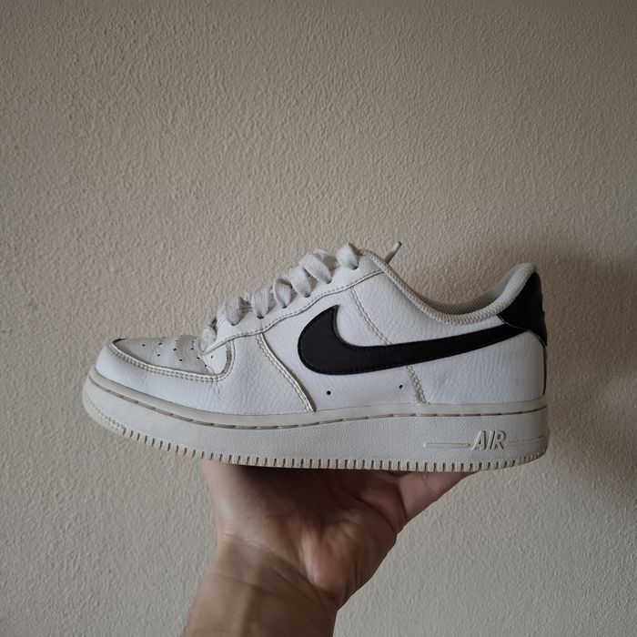 Nike Air Force 1 Low 37,5 biale czarne skorzane sneakersy lego