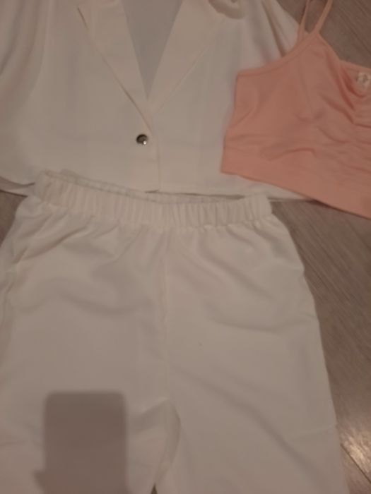 Komplet biały komunia, wesele 3 części