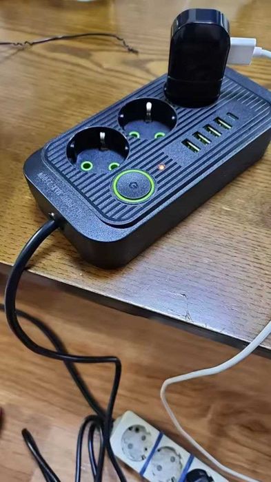 Мережевий фільтр 2м, 4хUSB