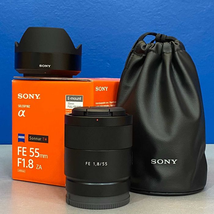 Sony Carl Zeiss Sonnar FE 55mm f/1.8 ZA T* (NOVA - 3 ANOS DE GARANTIA)