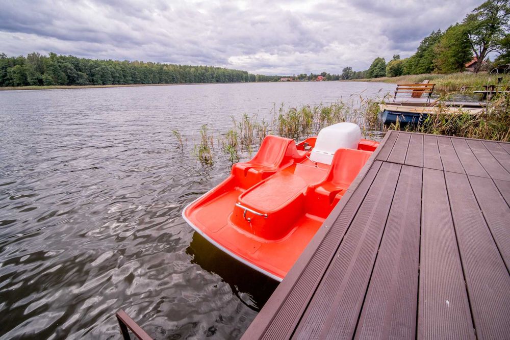 Dom na Mazurach bezpośrednio nad  jeziorem balia sauna WOLNY WEEKEND