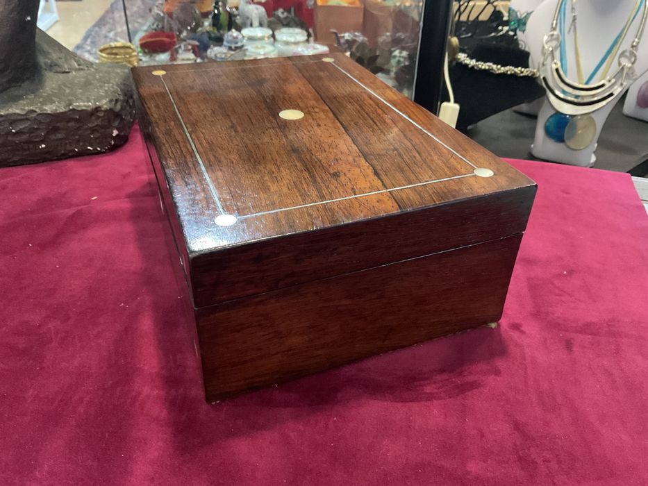 Caixa Guarda joias inglesa mahogany 25x17x10 cm