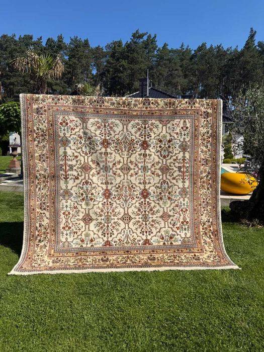 Nowy Dywan Kaszmirowy Perski Indo Tabriz 250x250 NAJNIŻSZA CENA W POLSCE