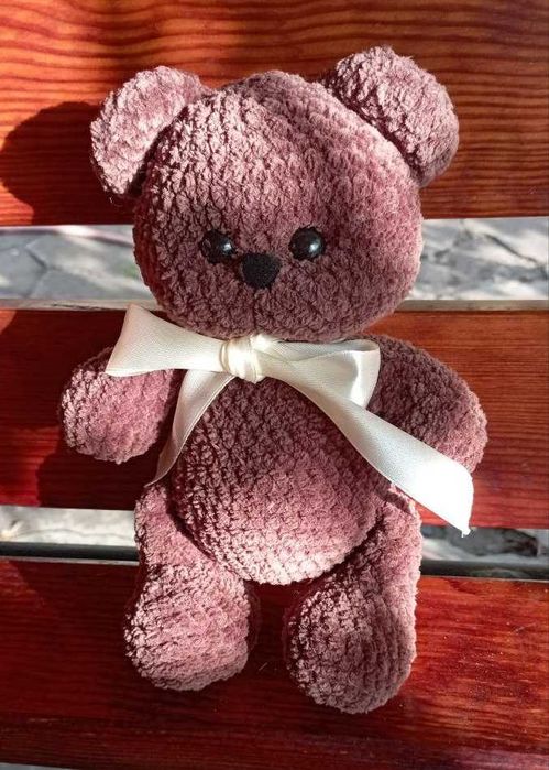 Плюшевый Вязаный Мишка, Игрушка Медведь