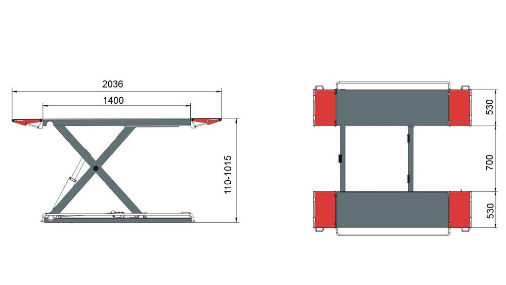 Підйомник мобільний ножичний