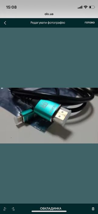 Кабель Micro HDMI 2.1 - HDMI 48gbps новий 0.5m 8k 60hz GoPro