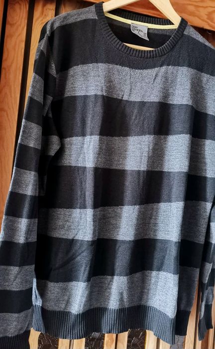 Szary męski sweterek, rozm L