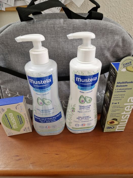 Mustela zestaw z torbą do wózka.