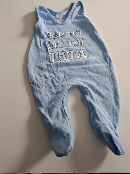 Body błękitne z napisem BĘDE JAK  MÓJ TATA  stan jak na zdjęciu