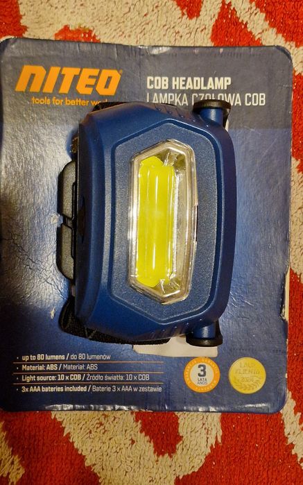 Latarka czołowa Niteo cob nowa