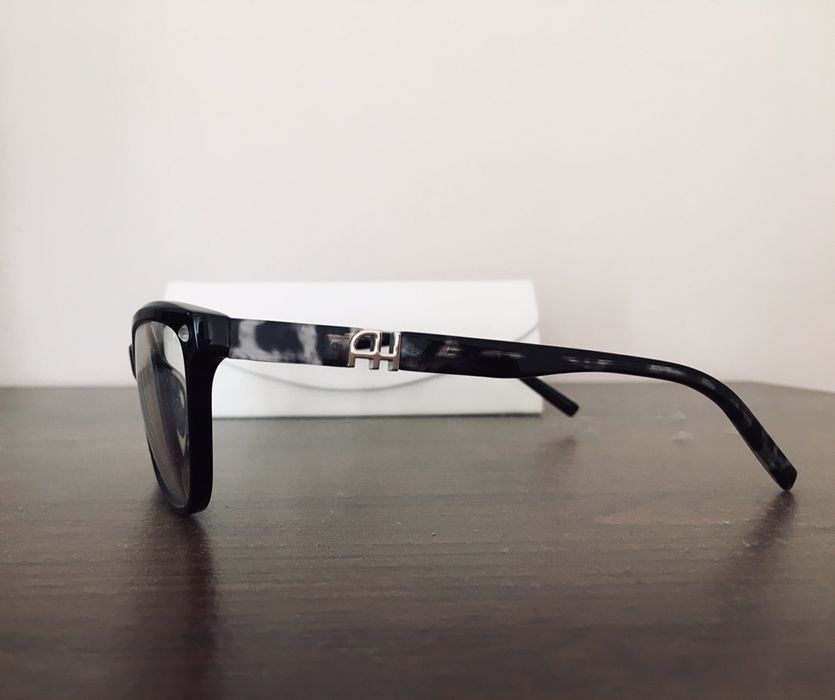 Okulary Ana Hickmann czarne oprawki zerówki kocie