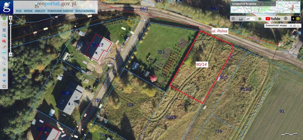 Krępa Słupska -sprzedam działkę budowlaną woda, kanalizacja, prąd, gaz