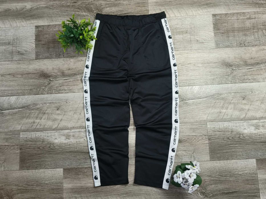 [М] CARHARTT на лампасах широкі чоловічі штани чорні нові