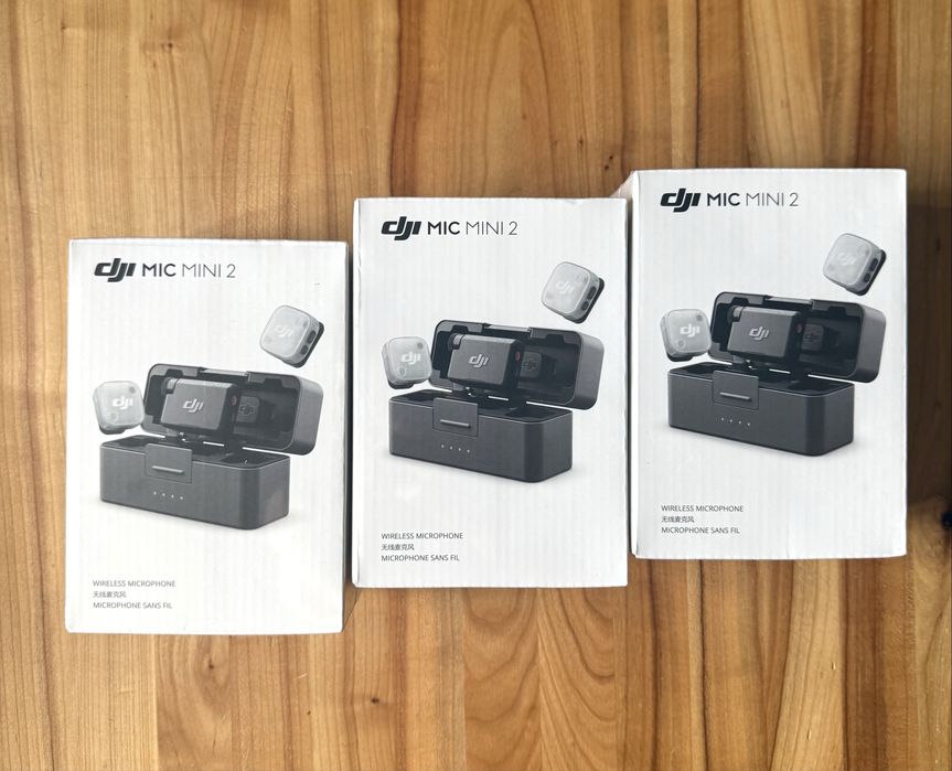 Мікрофонна система DJI Mic Mini 2 [2 TX + 1 RX + Charging Case] друге покоління з кольоровими накладками в комплекті