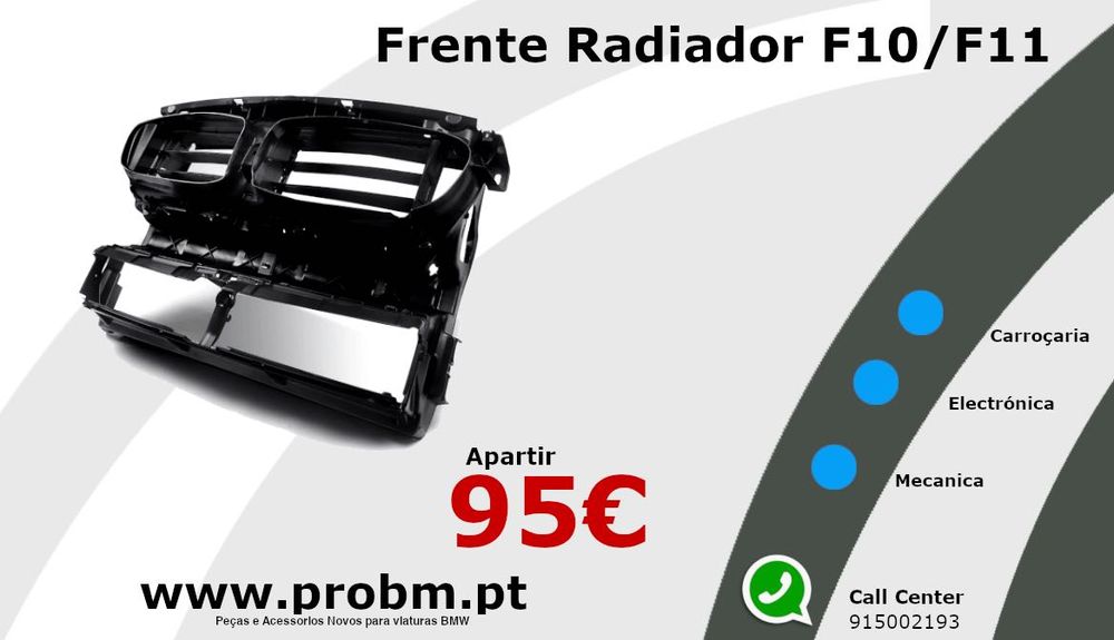 Frente Radiador NOVO p/BMW F10/ F11