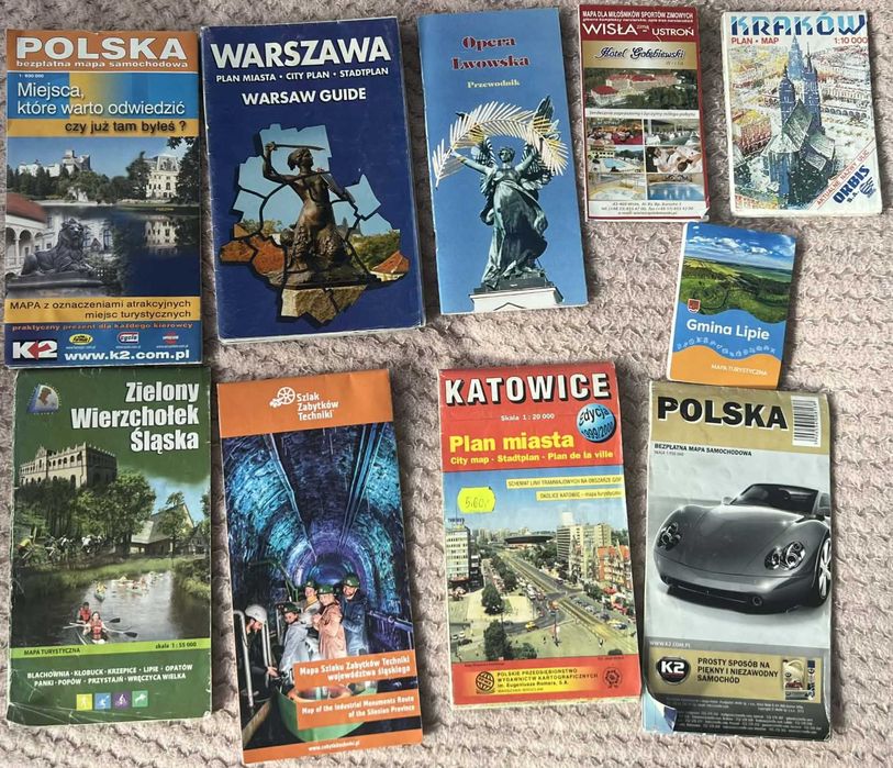 Mapy turystyczne Polska