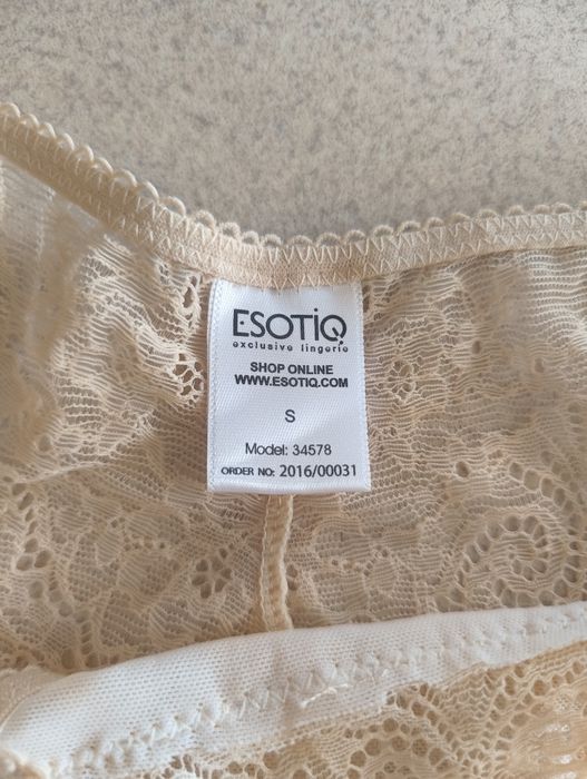 Esotiq stringi damskie beżowe nowe rozm S