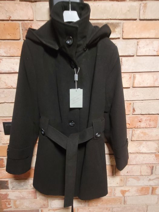 NOWY  płaszcz damski flausz r.XL