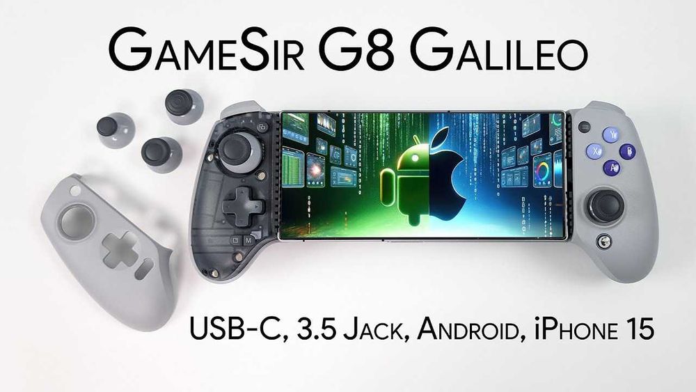 геймпад GameSir G8 Galileo сірий, повний комплект