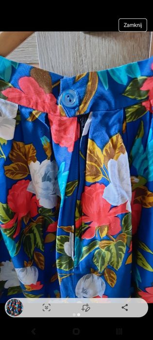 Spodnica w kwiaty S