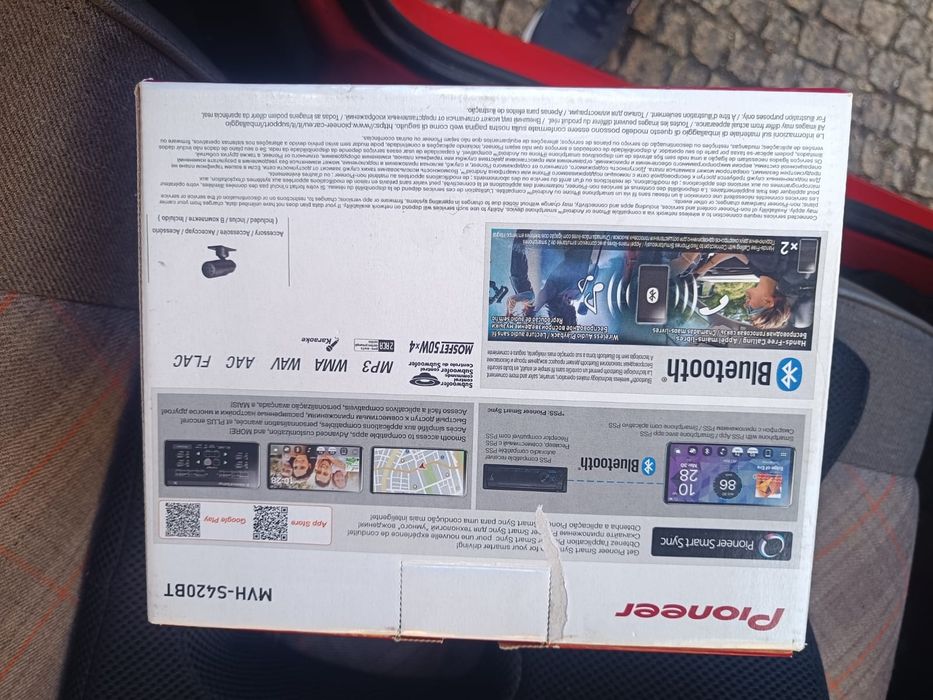 Auto radio Pioneer + 4 colunas