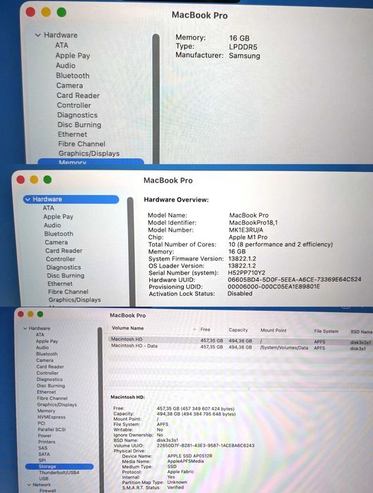 MacBook Pro 16 2021 Ідеал Стан M1 Pro 16Gb 512gb Без НюансівЧиДефектів