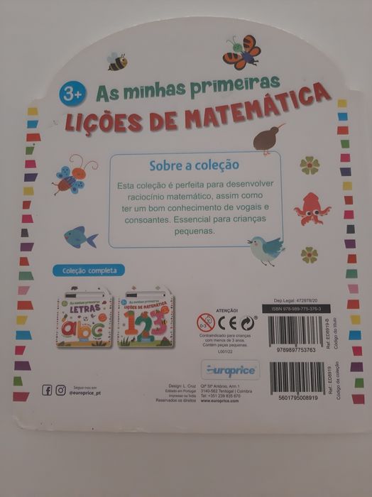 Livro As minhas primeiras Lições de matemática, Europrice