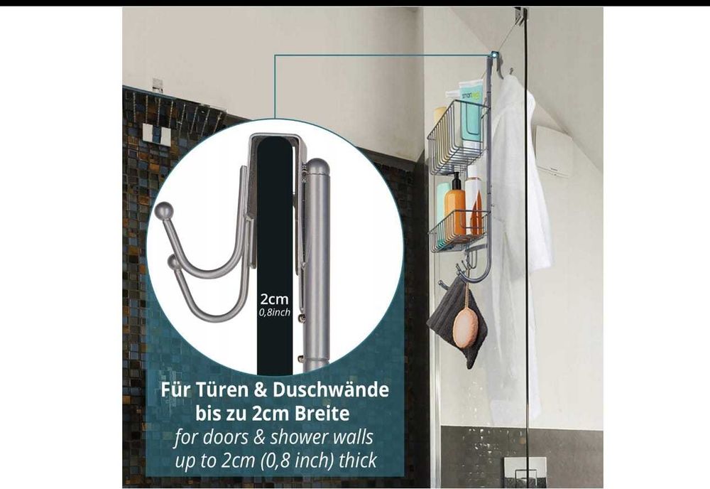 Wisząca półka prysznicowa Smartpeas