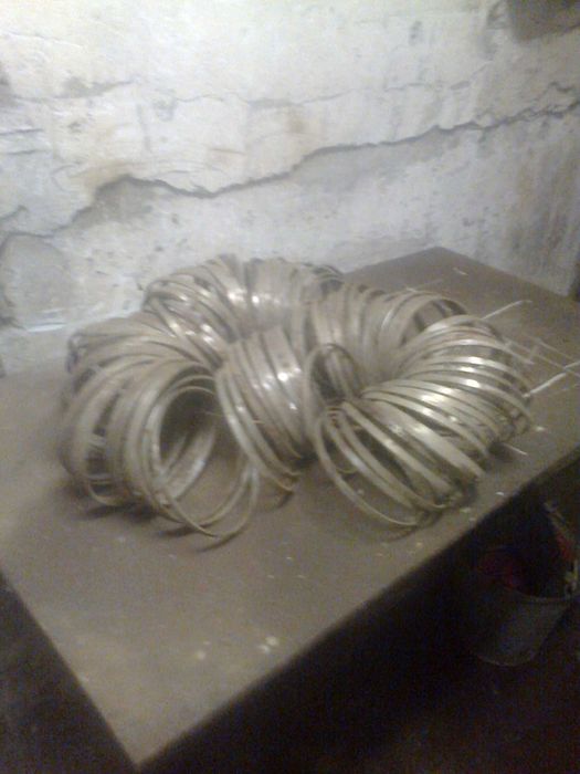 Мідна трубка д-16 мм довж 3 по 1 м  - колечка д 110.муфти д-20-40.