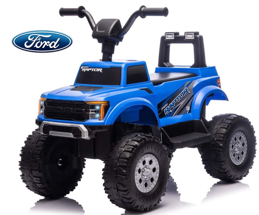 Pojazd Na Akumulator Ford F-150 Raptor Niebieski Dla Dzieci Dwuosobowy Milly Mally 6957 Elektryczny Samochód