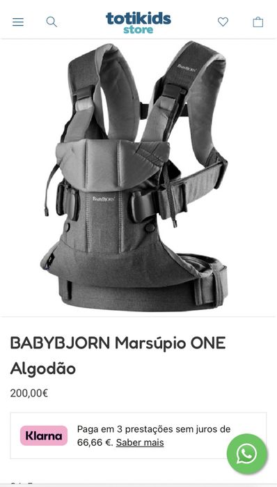 BabyBjörn Mochila porta-bebé, marsupio