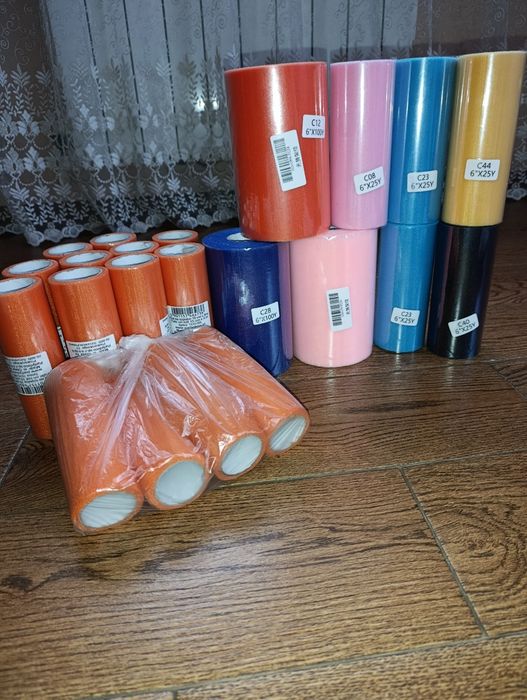 Фатин Однотонний Рулонами 15см.