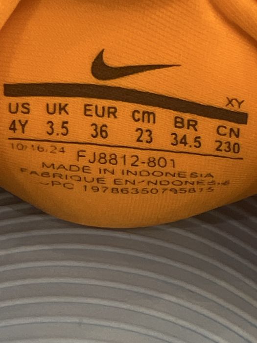 Підліткові шльопанці Nike kawa slide (gs/ps) (FJ8812-001)