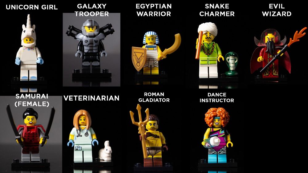 Coleção Lego minifigures - várias