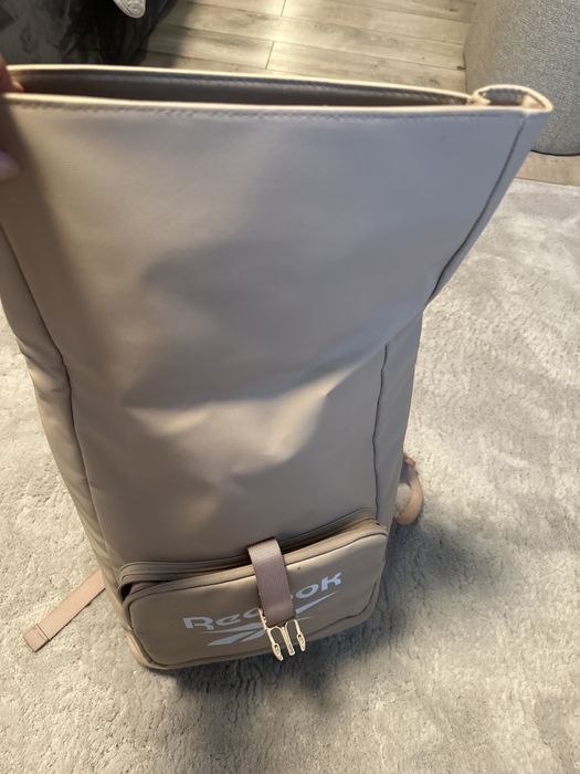 Plecak reebok beżowy, wodoodporny