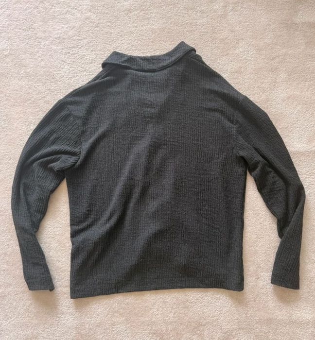 Camisa preta/cinza escuro fluida - Zara