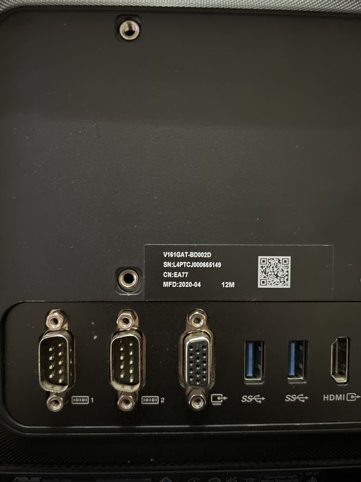 Моноблок Asus AiO V161GAT-BD002D 15,6" (90PT0201-M00060) black