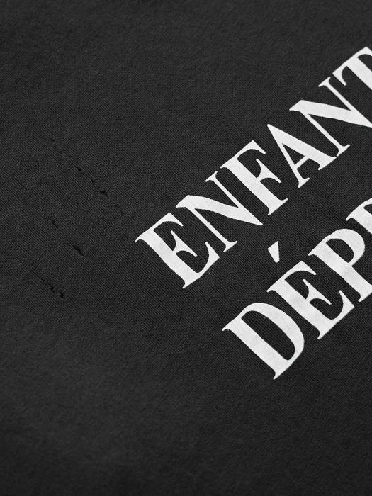 Футболка Enfants Riches Deprimes Classic Logo Distressed T-Shirt Black