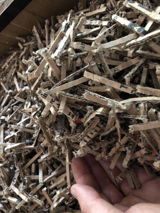 Крафтовый наполнитель Картон резанный Картонный наполнитель Крафт