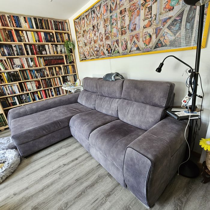 Sofá 3 lugares Chaise long