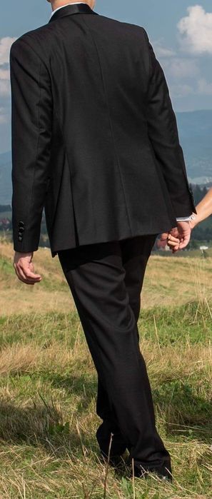 Garnitur ślubny szyty na miarę na 180 cm - 100% wełna 120