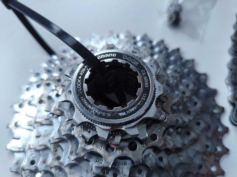 Kaseta Shimano Deore LX CS-M580 | 11-32T + Łańcuch HG73 + Spinka