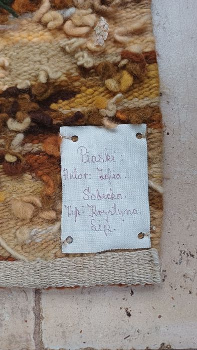 Gobelin "Piaski" Zofia Sobecka